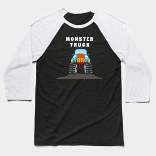 illustration of monster truck with cartoon style. Baseball T-Shirt